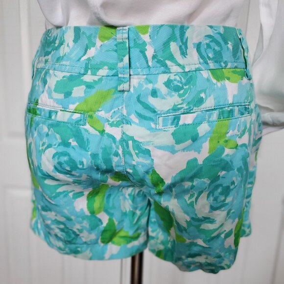 NWT Lilly Pulitzer Poolside Blue First Impression Callahan Short Sz 4 - Picture 4 of 13